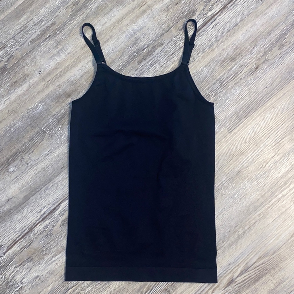 NWOT SHAPERMINT Black Longer Cami L